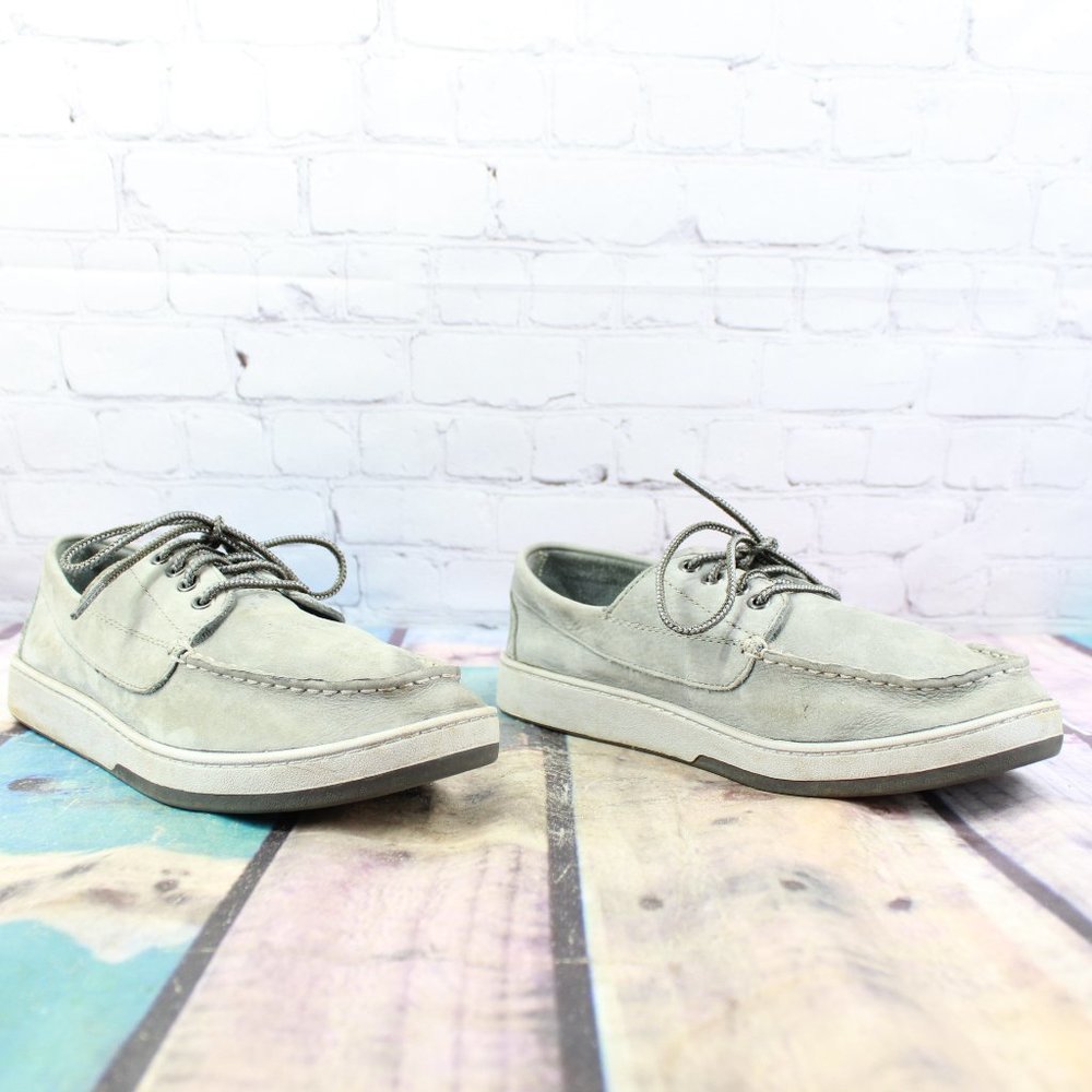 LL BEAN Leather Casual Boat Shoes Size 9.5 W - Picture 3 of 9